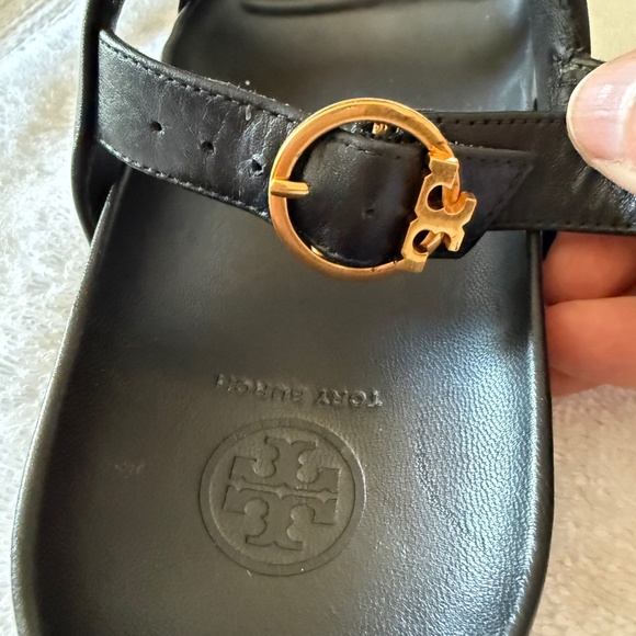 TORY BURCH Calf Leather Sport Sandals, Color Black,  Size 8 (Style No 88339) - Picture 8 of 16